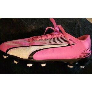 Puma Ultra FG Soccer Cleats Pink White Black Kids Size 3.5 Youth (Worn 2x-clean)